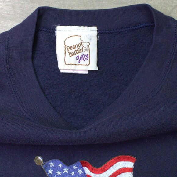 Vintage Peanut Butter and Jelly Crewneck American Flag Size XL00 - Picture 3 of 6